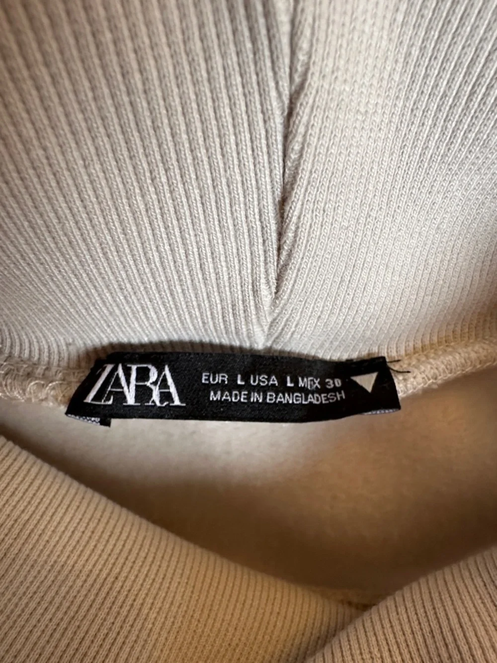 Zara Light Gray Turtleneck Sweatshirt - Picture 3 of 6